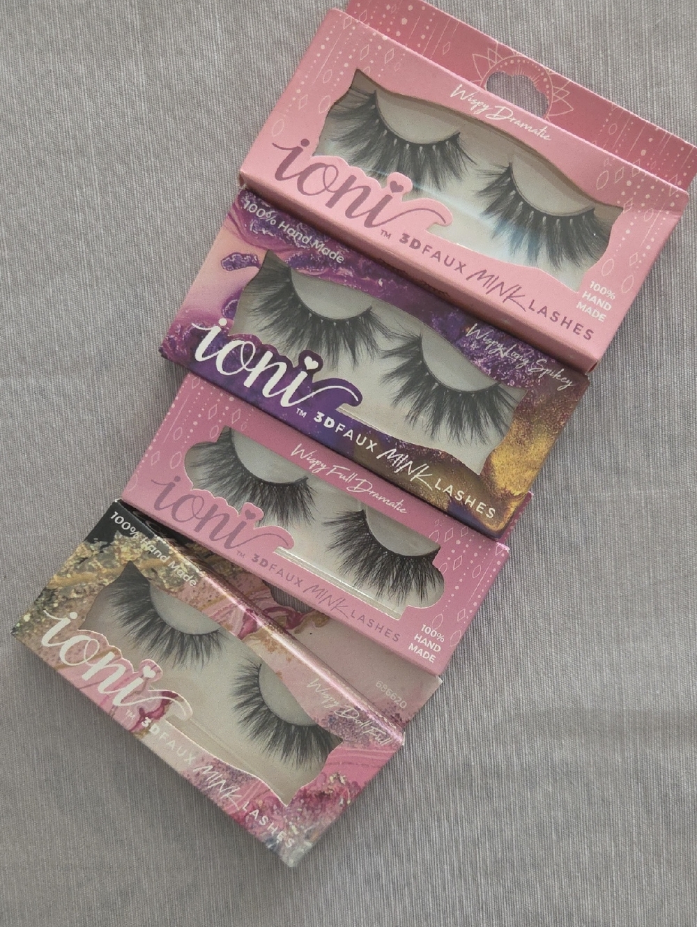 Ioni 3D Faux Mink Lashes X4 Lot (Multiple Styles)